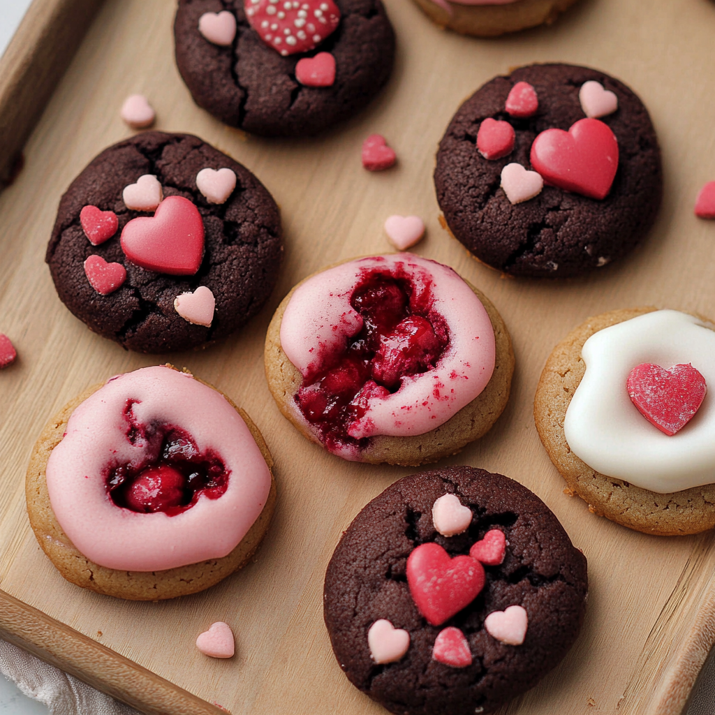 Valentine Ganache Cookies