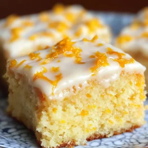 BEST Orange Drizzle Traybake Cake