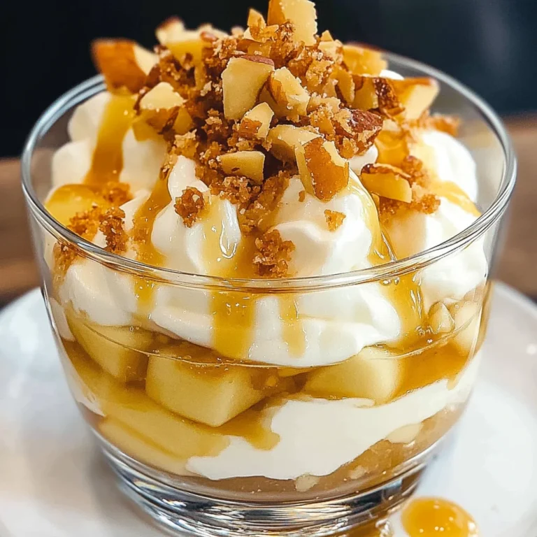 Bratapfel-Dessert im Glas