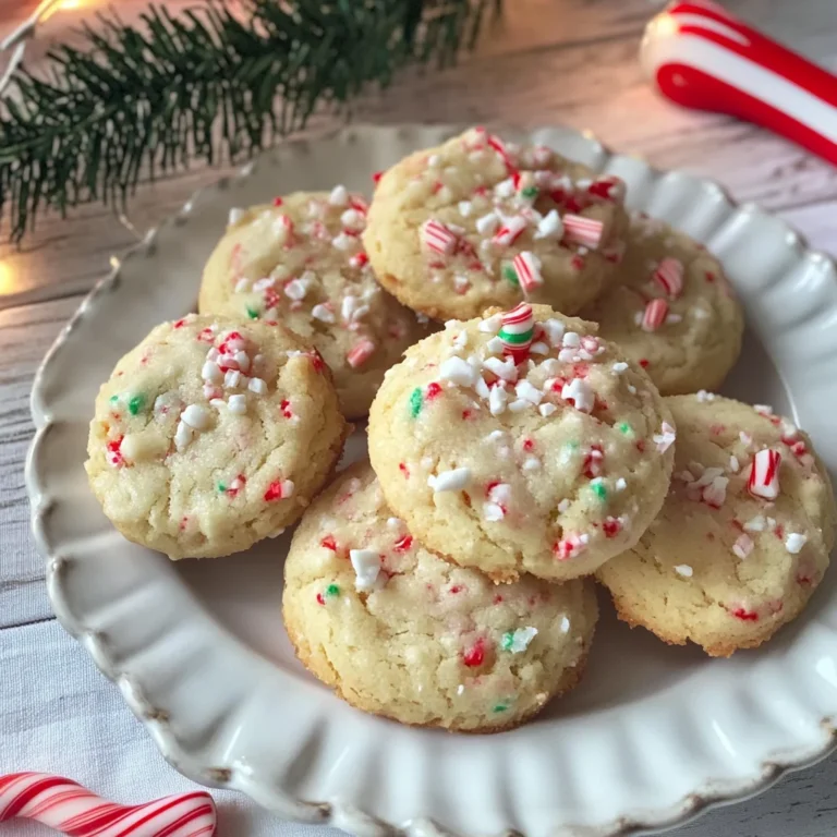 Candy Cane Whipped Shortbread Cookies | Easy and Delicious