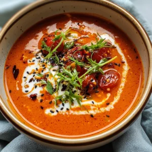 Caramelized Gochujang Tomato Soup