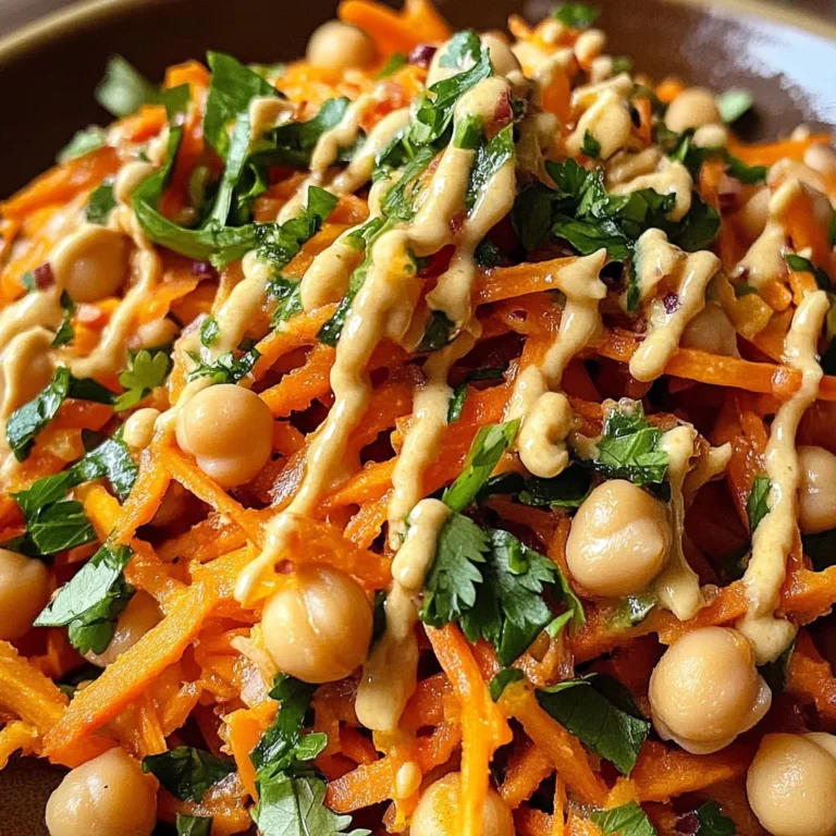 Carrot Ginger Chickpea Salad