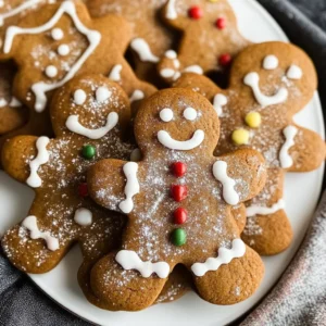 Chewy Gingerbread Man Cookies