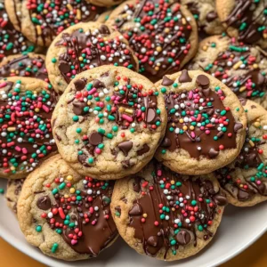 Chocolate Chip Christmas Cookies