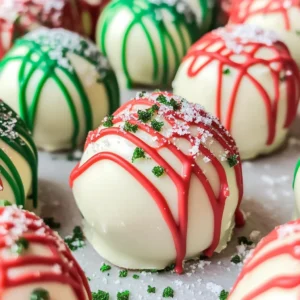 Christmas Tree Cake Truffles