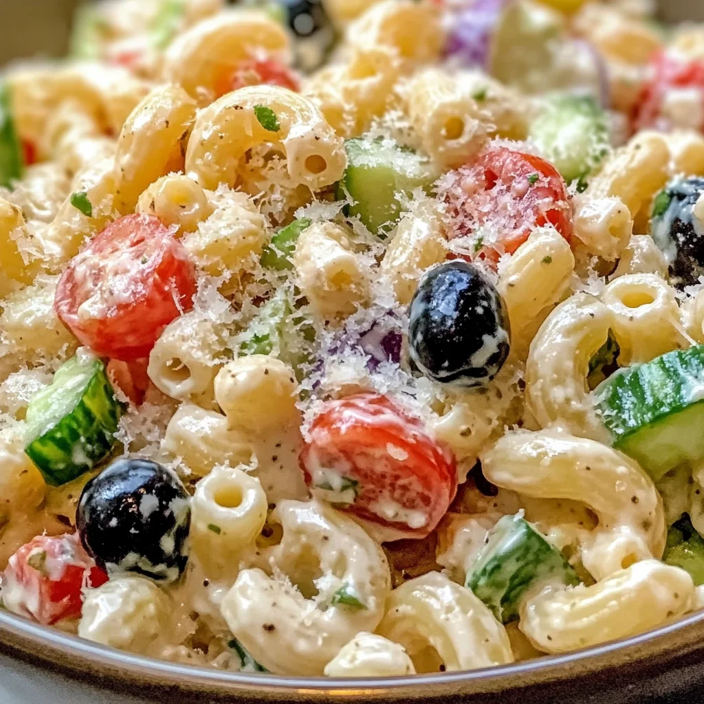 Classic Creamy Italian Macaroni Salad