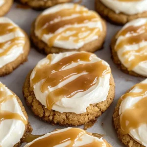 Copycat Crumbl Salted Caramel Cheesecake Cookies