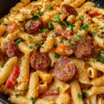 Creamy Cajun Sausage Pasta