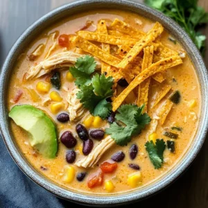 Creamy Chicken Tortilla Soup
