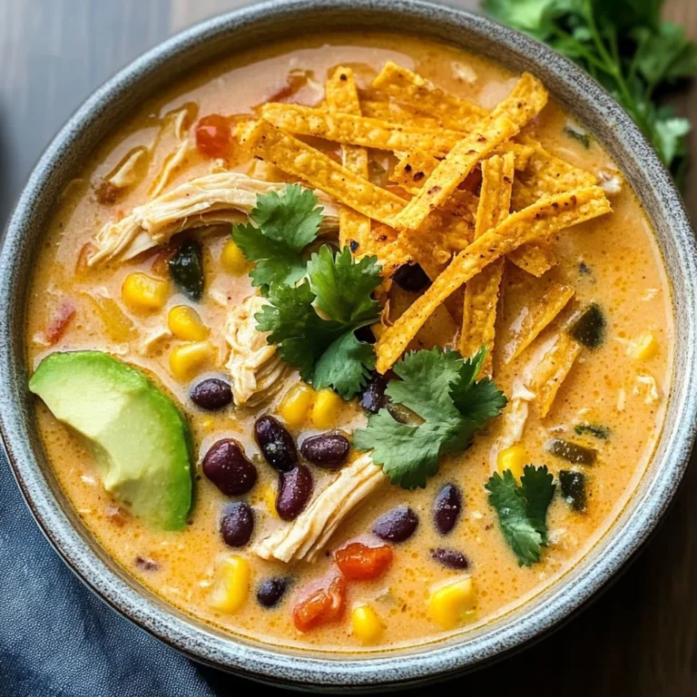 Creamy Chicken Tortilla Soup