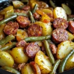 Crock Pot Swamp Potatoes with Sausage & Veggies