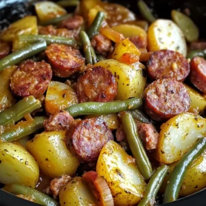 Crock Pot Swamp Potatoes with Sausage & Veggies