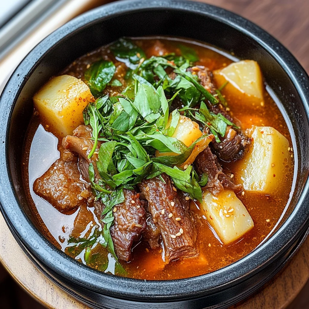 Gamjatang (beef Bone Soup)