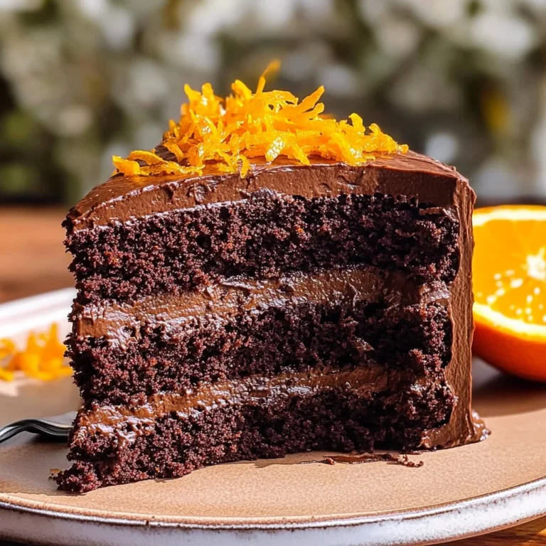 Moist Chocolate Orange Cake