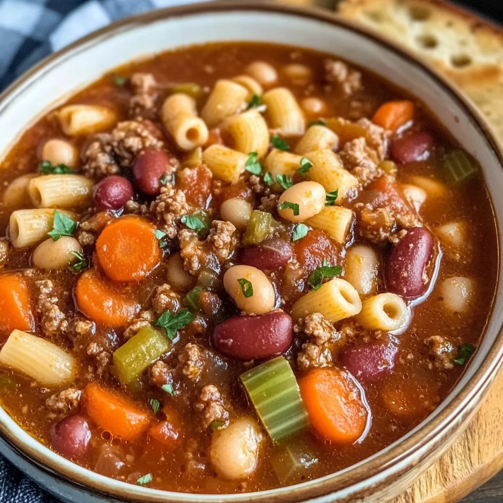 Olive Garden Copycat Pasta E Fagioli Slow Cooker Soup