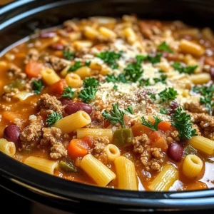 Olive Garden Slow Cooker Pasta Fagioli: Comfort in Every Spoonful