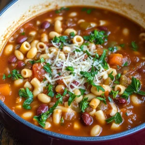 Pasta e Fagioli Soup {Olive Garden Copycat Recipe}