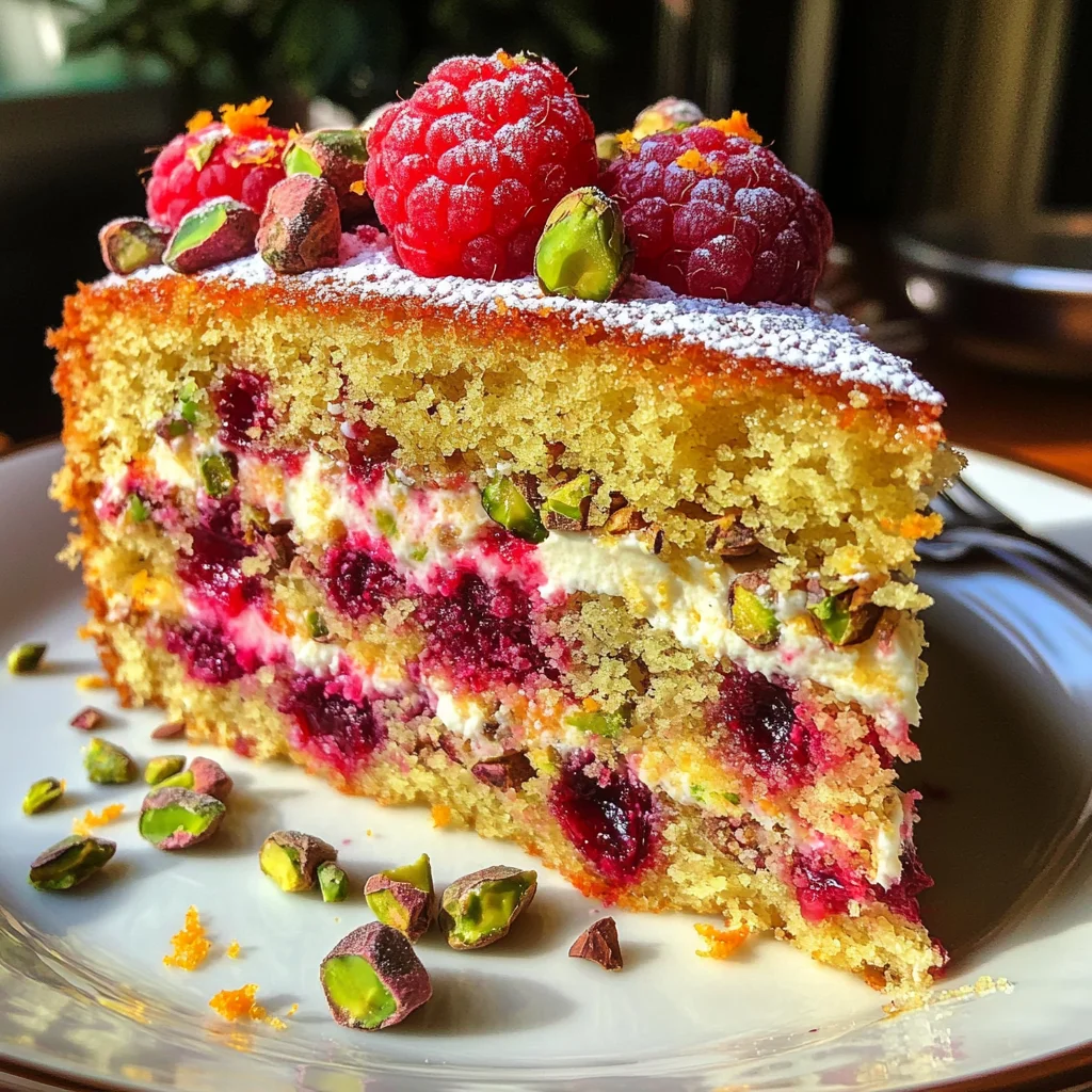 Raspberry Orange Pistachio Ricotta Cake: A Flavor Delight