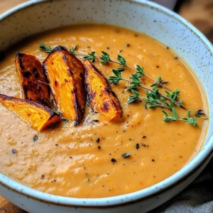 Roasted Italian Sweet Potato Soup