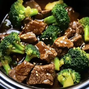 Savory Crock Pot Beef and Broccoli - Alrightwithme