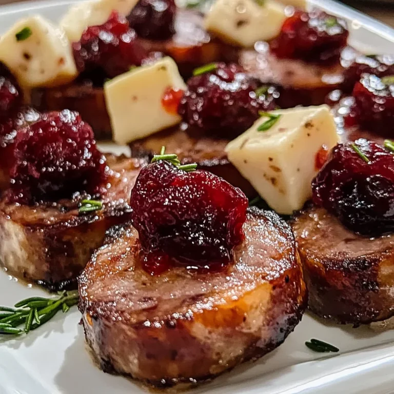 Sheet Pan Smoked Sausage Cranberry Bites