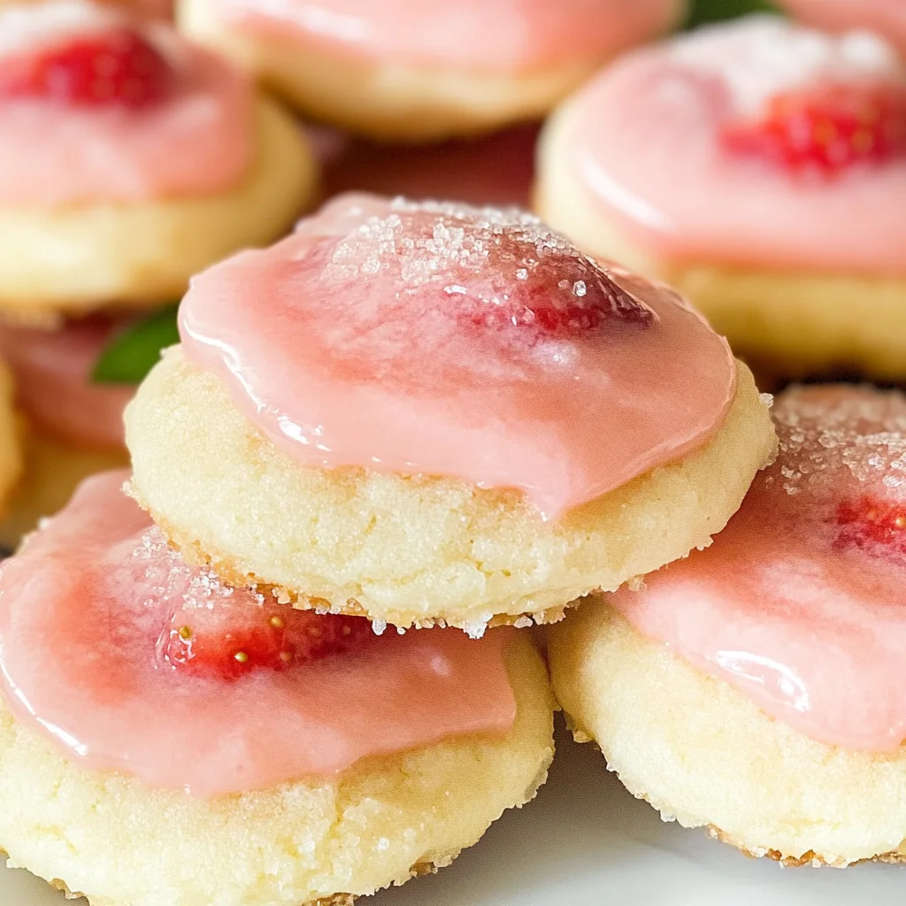 Strawberry Lemonade Melt Away Cookies