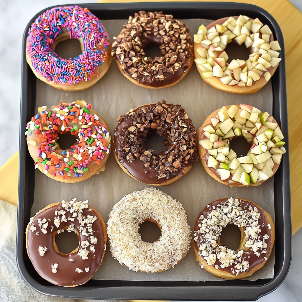 No Bake Apple Donuts