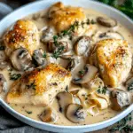 Savory Chicken in a Creamy Asiago Mushroom Sauce : A Comforting Classic to Add to Your Weekly Rotation