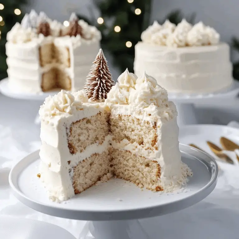 Winter Wonderland White Chocolate Cake
