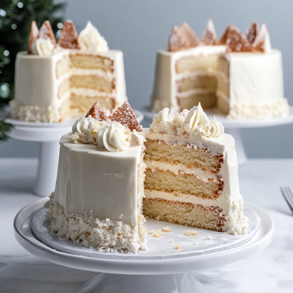 Winter Wonderland White Chocolate Cake