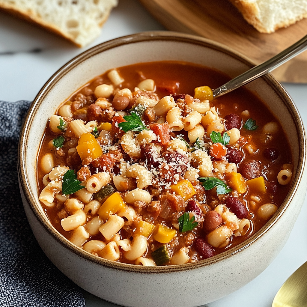 Slow Cooker Olive Garden Pasta e Fagioli