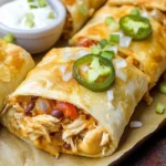 Baked Chicken Chimichanga