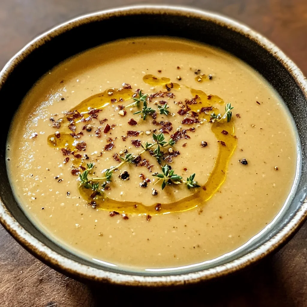 Caramelized Onion Roasted Garlic Bisque