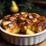 Cardamom Pear Bread Pudding