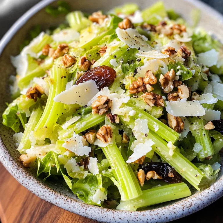 Celery Salad with Parmesan and Dates
