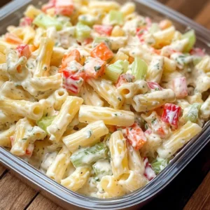 Cheddar Sour Cream Macaroni Salad Recipe