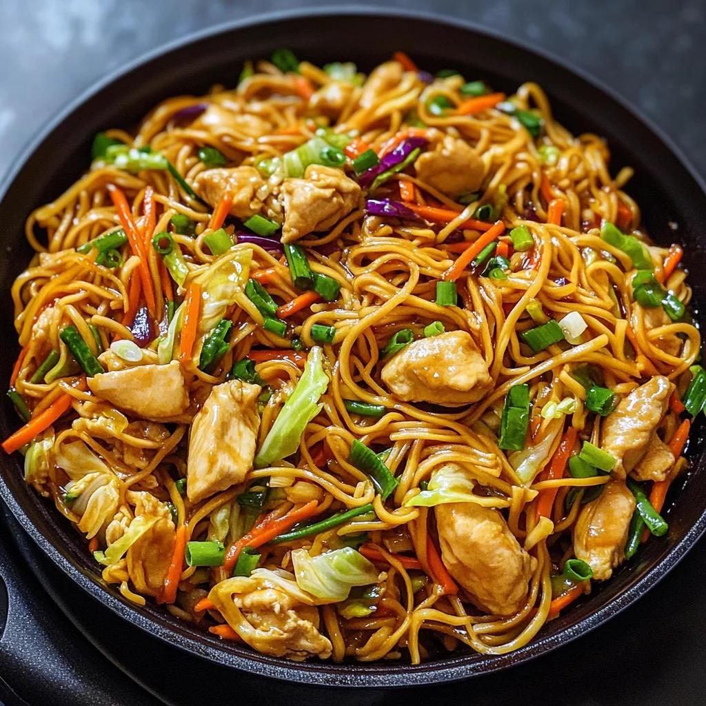 Chicken Chow Mein with the Best Chow Mein Sauce