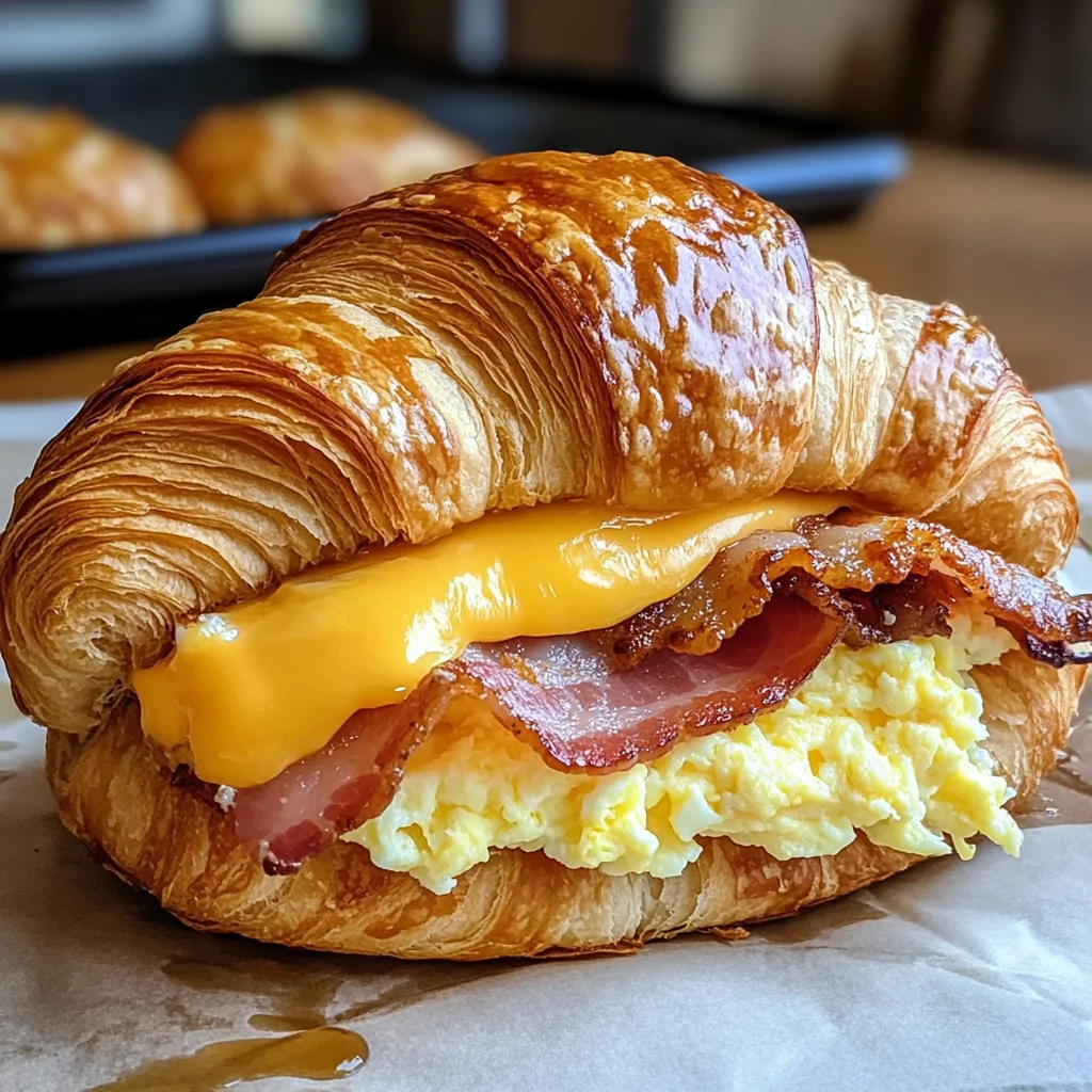 Croissant Breakfast Sandwiches