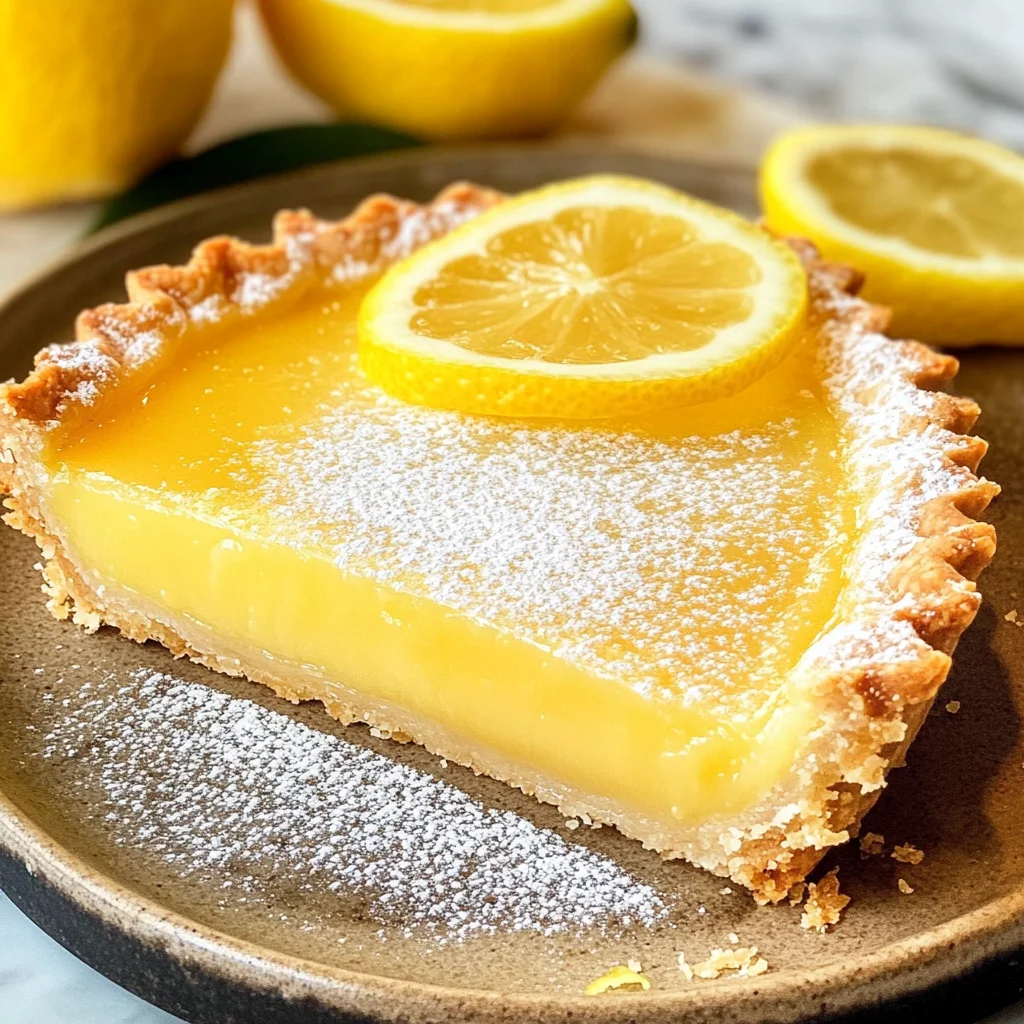 French Lemon Tart W/ Lemon Curd