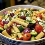 Greek Rigatoni Pasta Salad – A Fresh and Flavorful Mediterranean Delight!