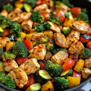 Healthy Chicken and Vegetables Skillet
