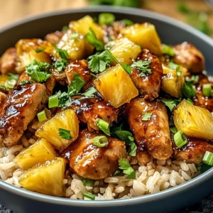 Honey Garlic Pineapple Chicken Bowl: A Tropical Delight!