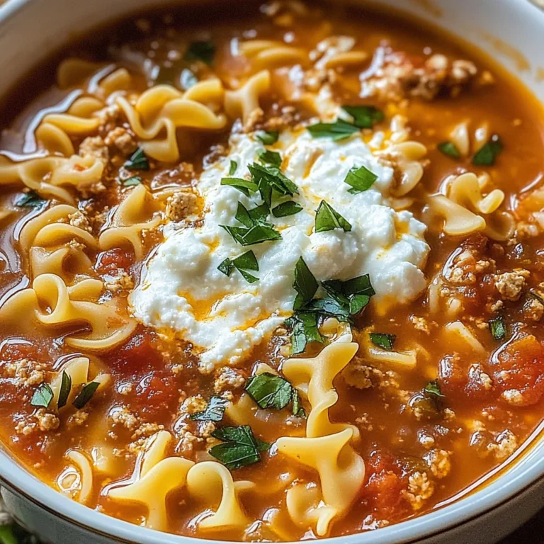 Irresistible Lasagna Soup