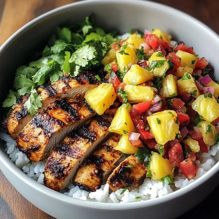 Jerk Chicken Bowl with Pineapple Salsa