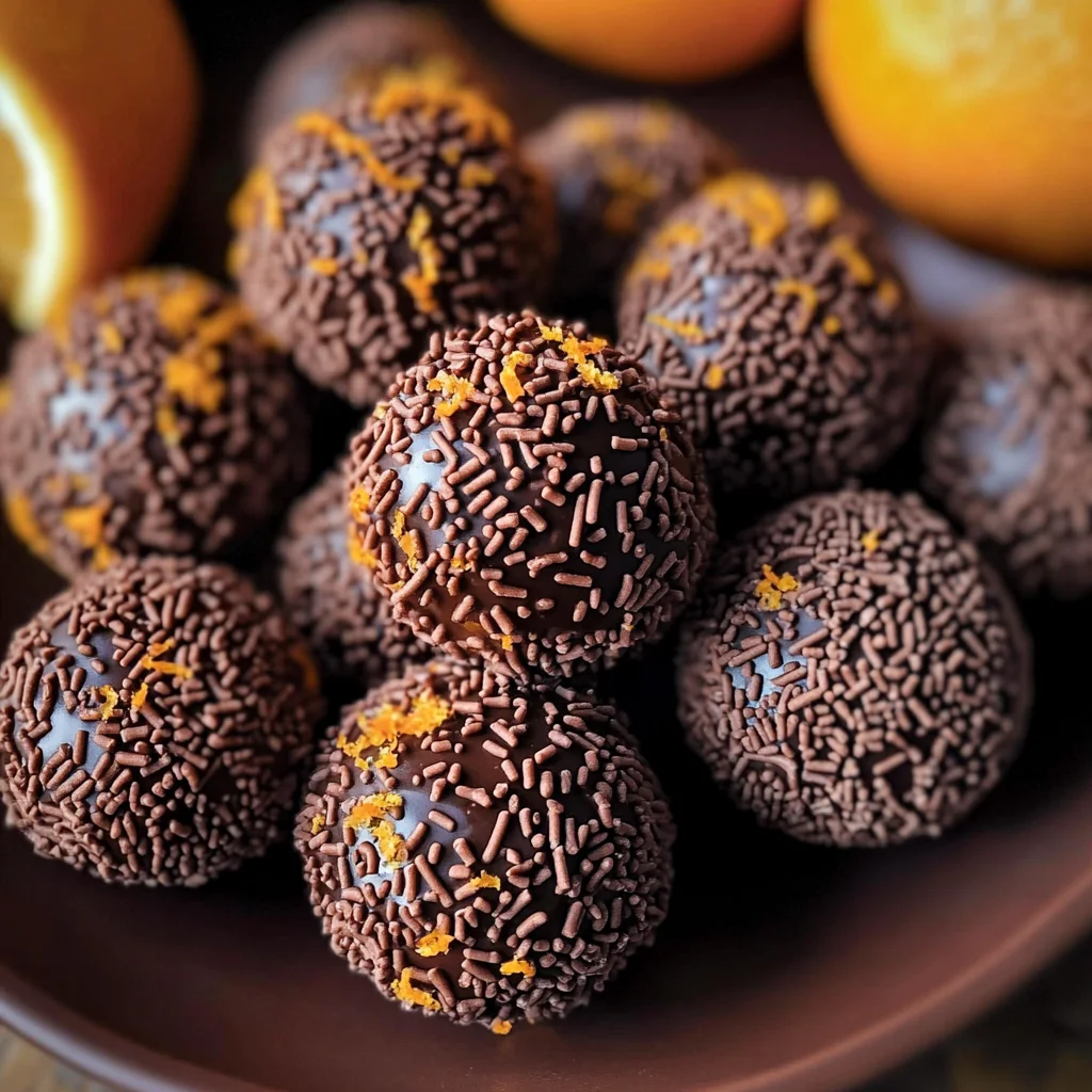 Juicy Orange Chocolate Christmas Truffles