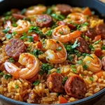 One Pot Shrimp and Sausage Jambalaya