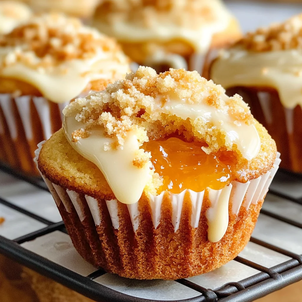 Orange Crumble Cream Cheese Muffins