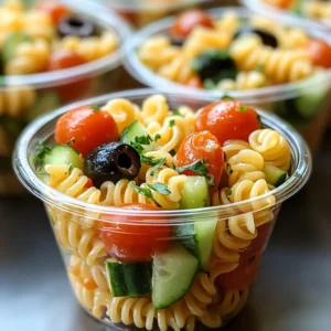 Pasta Salad Cups Recipe
