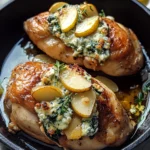 Pear and Gorgonzola Stuffed Chicken