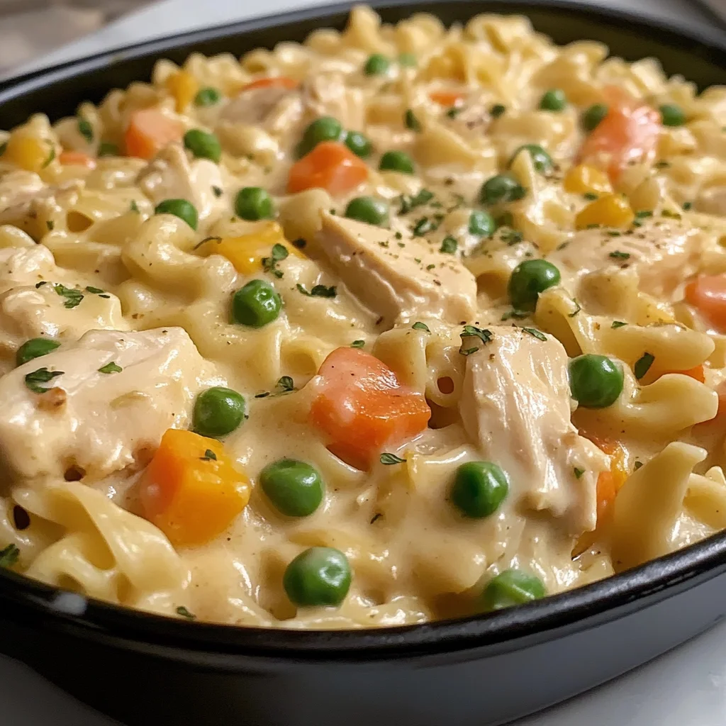 Quick Chicken Pot Pie Pasta